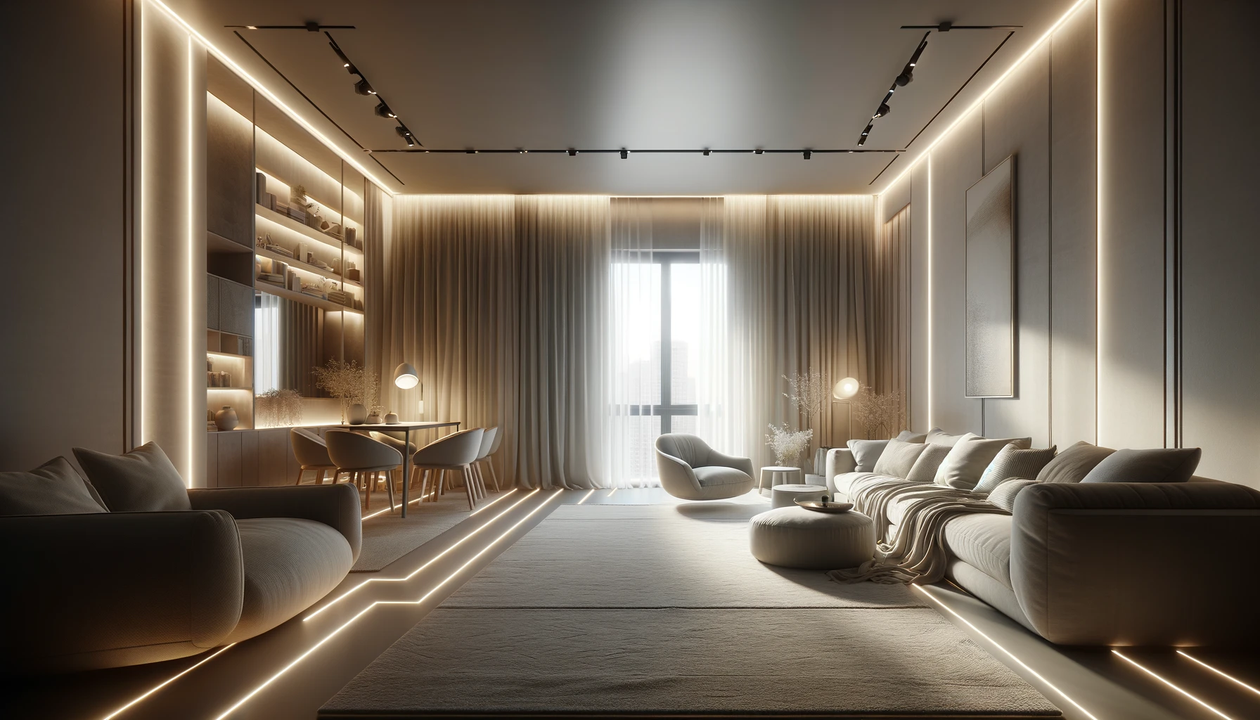 Instalacja oświetlenia LED w salonie - nowoczesne rozwiązania